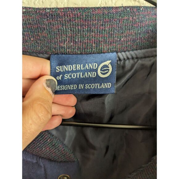 VTG SUNDERLAND SCOTLAND MENS S CLASSIC PULLOVER WINDBREAKER JACKET GOLF - Picture 3 of 5